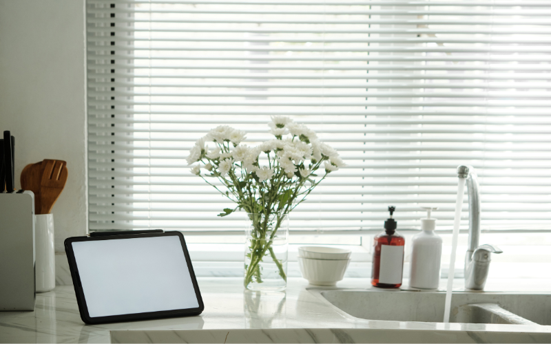 Kitchen with Tablet