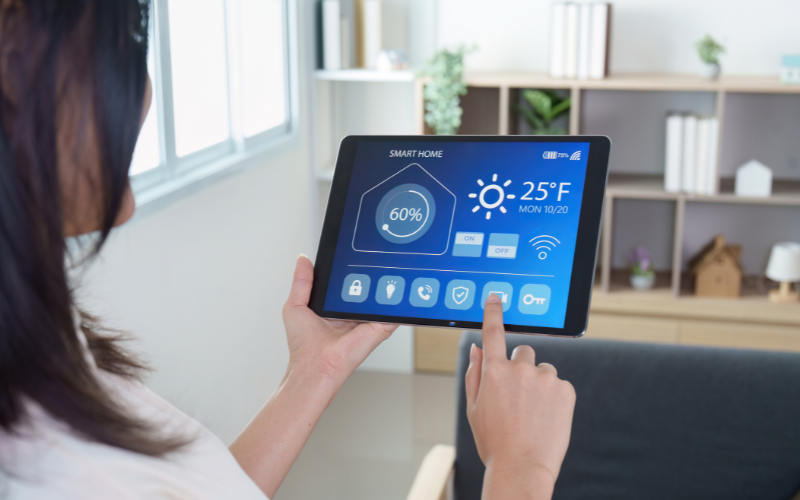 Woman Using Tablet